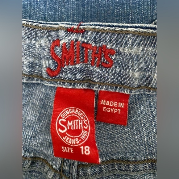 Smiths Womens Plus Size 18 Bootcut Jeans Medium Wash High Rise Pants - Picture 2 of 4